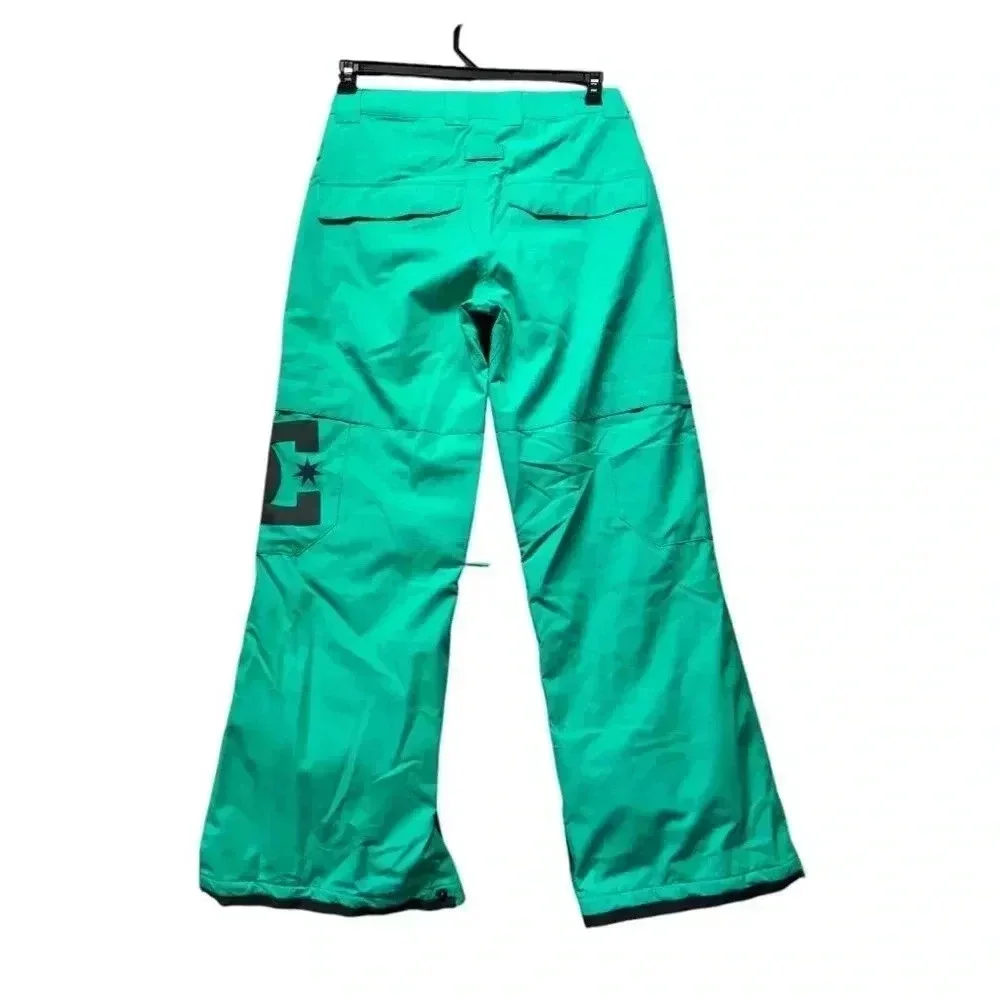 DC Girl's Maci‎ K large mint green snow pants waterproof tapered insulated